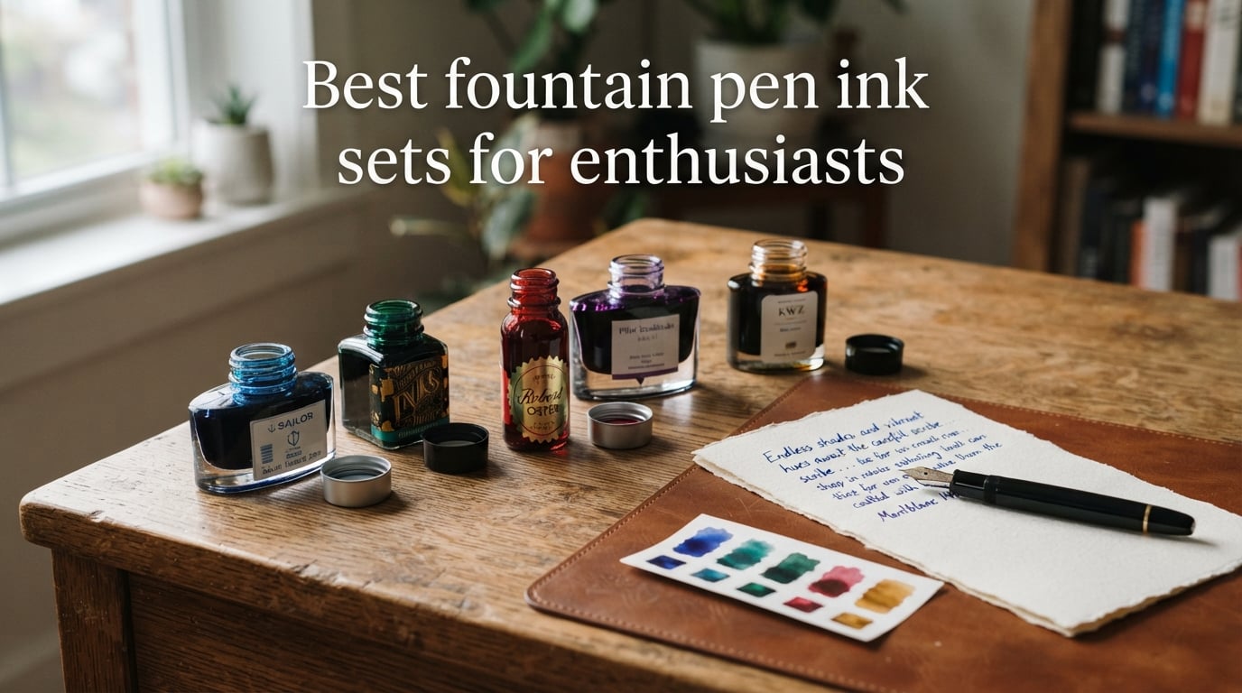 Best fountain pen ink sets for enthusiasts