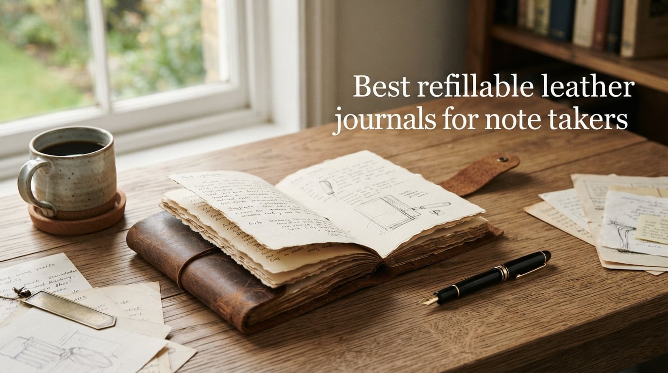 Best refillable leather journals for note takers