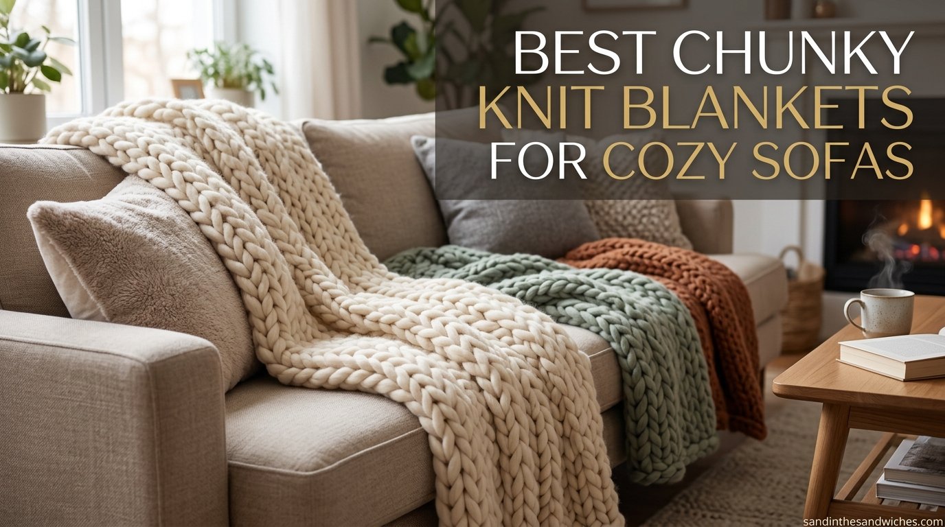 Best chunky knit blankets for cozy sofas