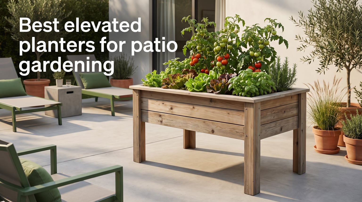 Best elevated planters for patio gardening