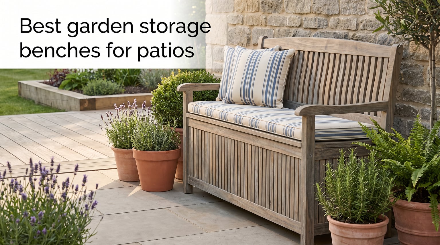 Best garden storage benches for patios