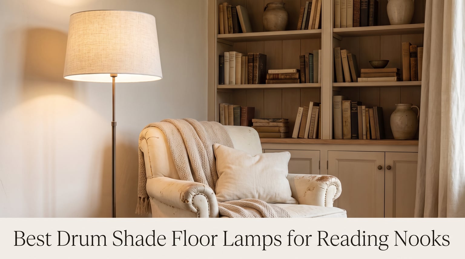 Best drum shade floor lamps for reading nooks
