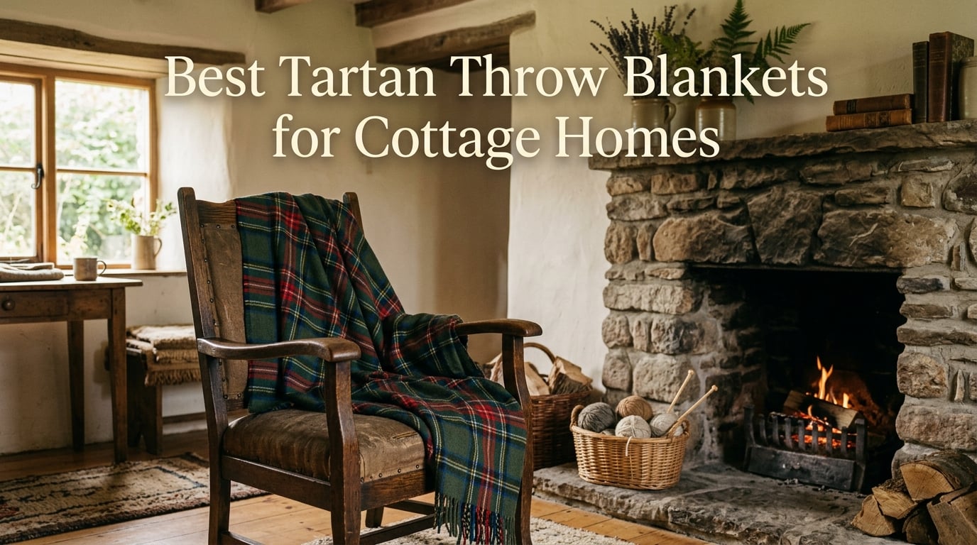 Best tartan throw blankets for cottage homes