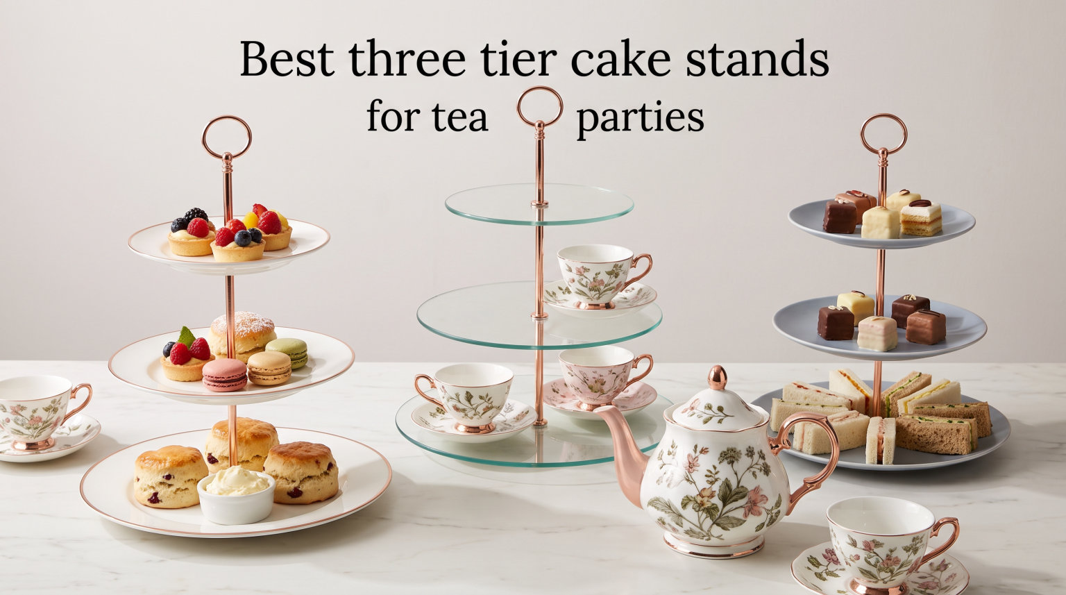 Best three tier cake stands for tea parties