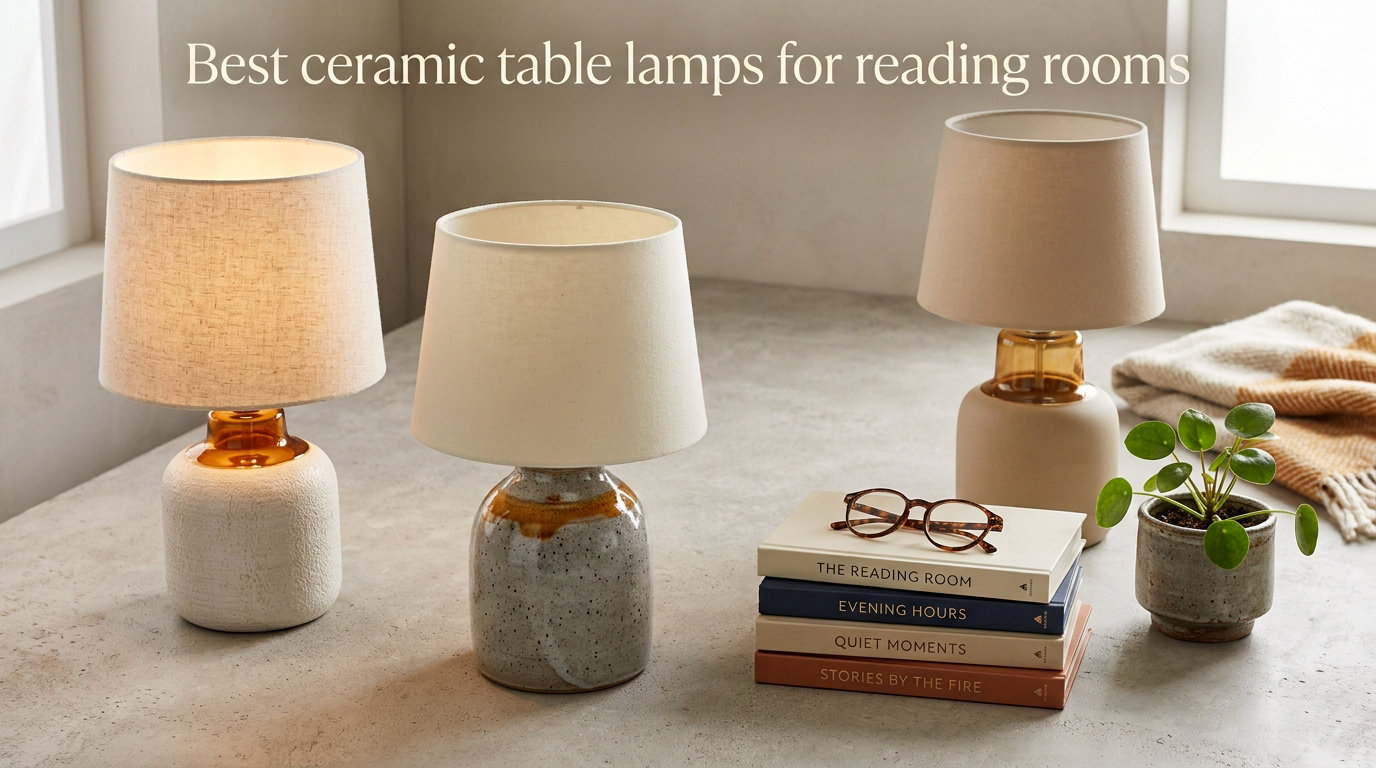 Best ceramic table lamps for reading rooms