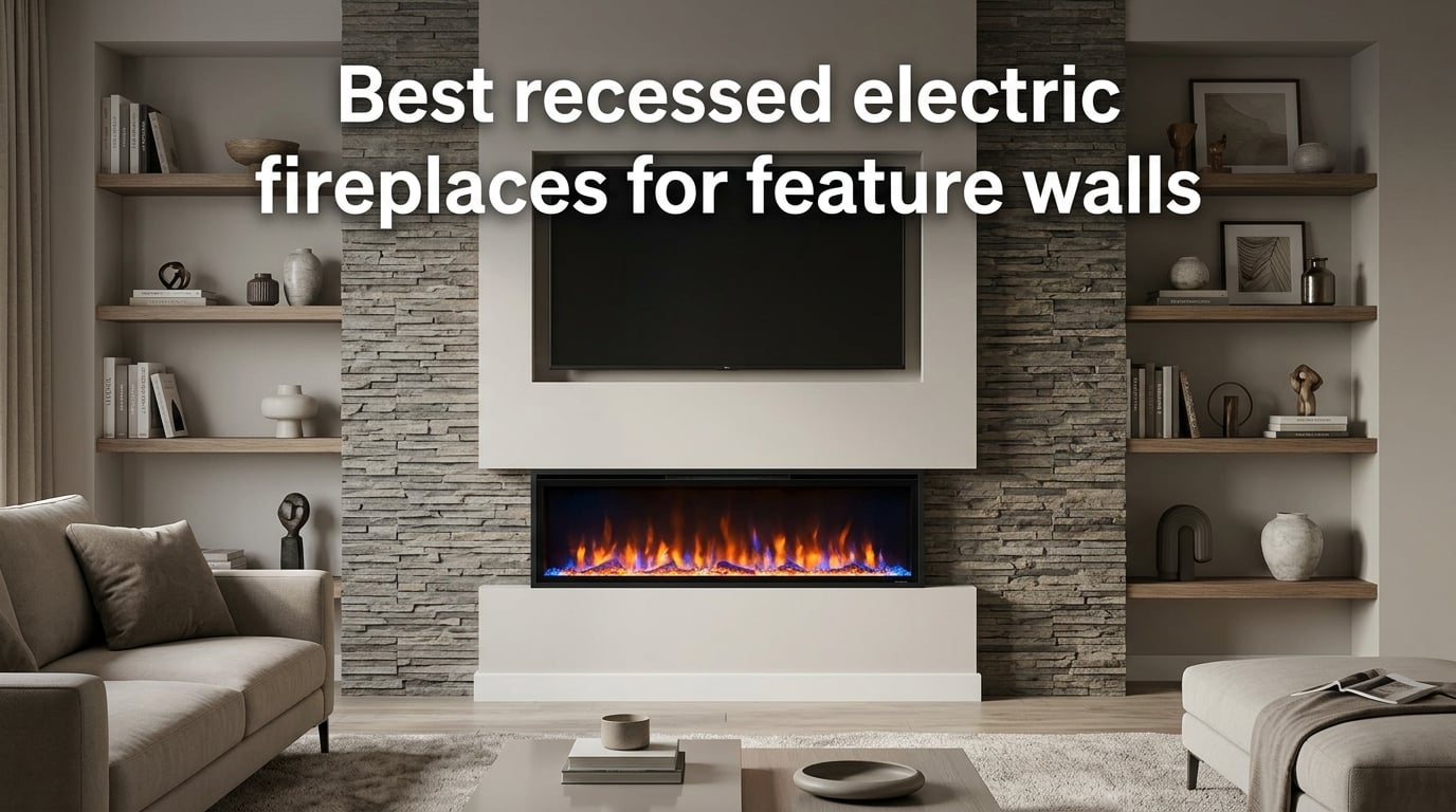 Best recessed electric fireplaces for feature walls