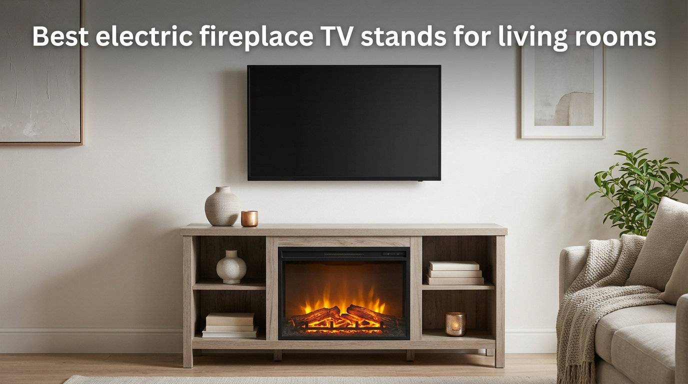 Best electric fireplace TV stands for living rooms