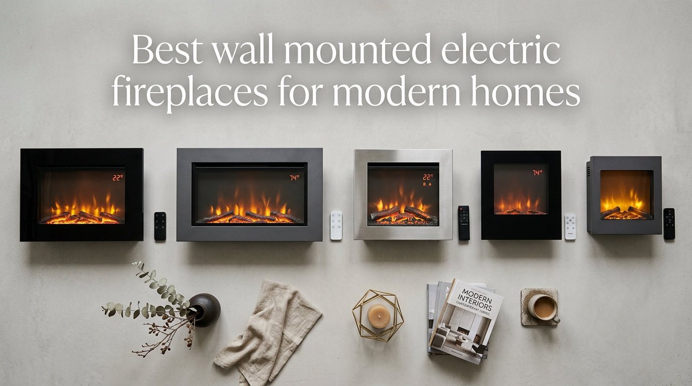 Best wall mounted electric fireplaces for modern homes