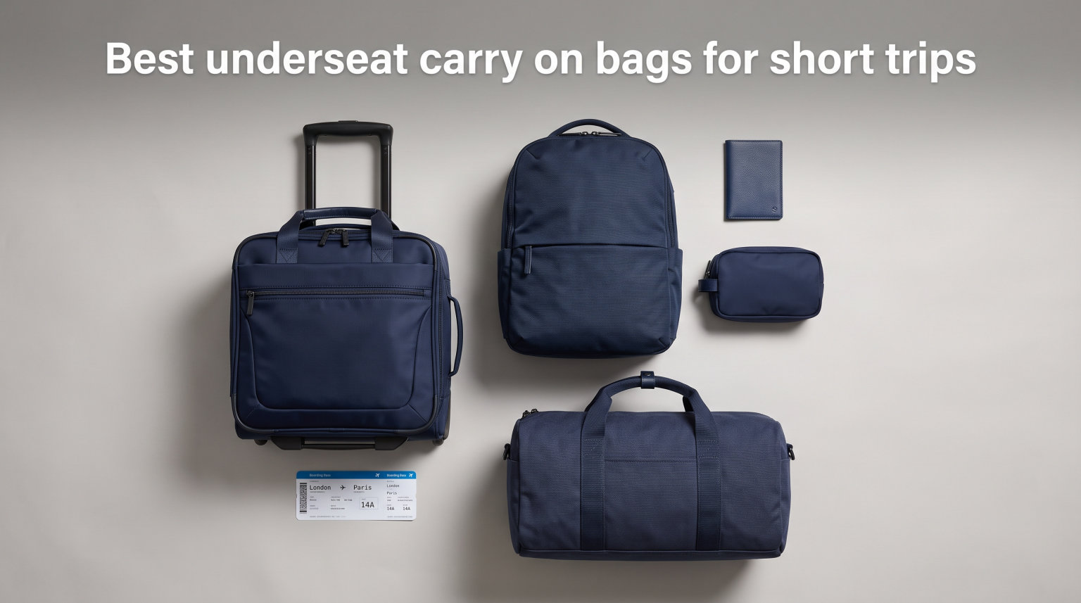 Best underseat carry on bags for short trips