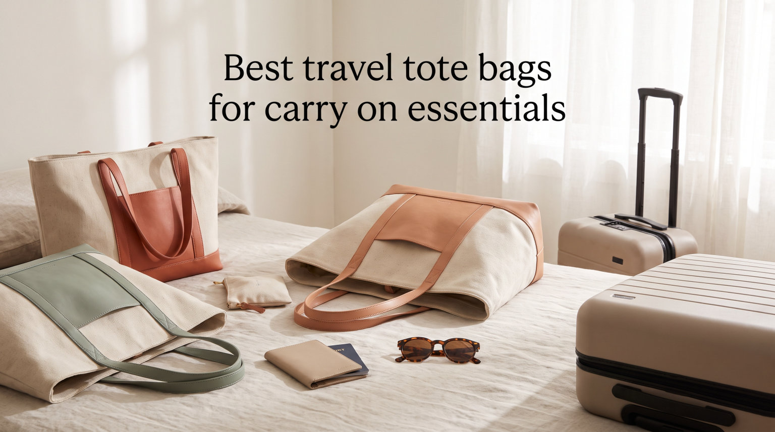Best travel tote bags for carry on essentials