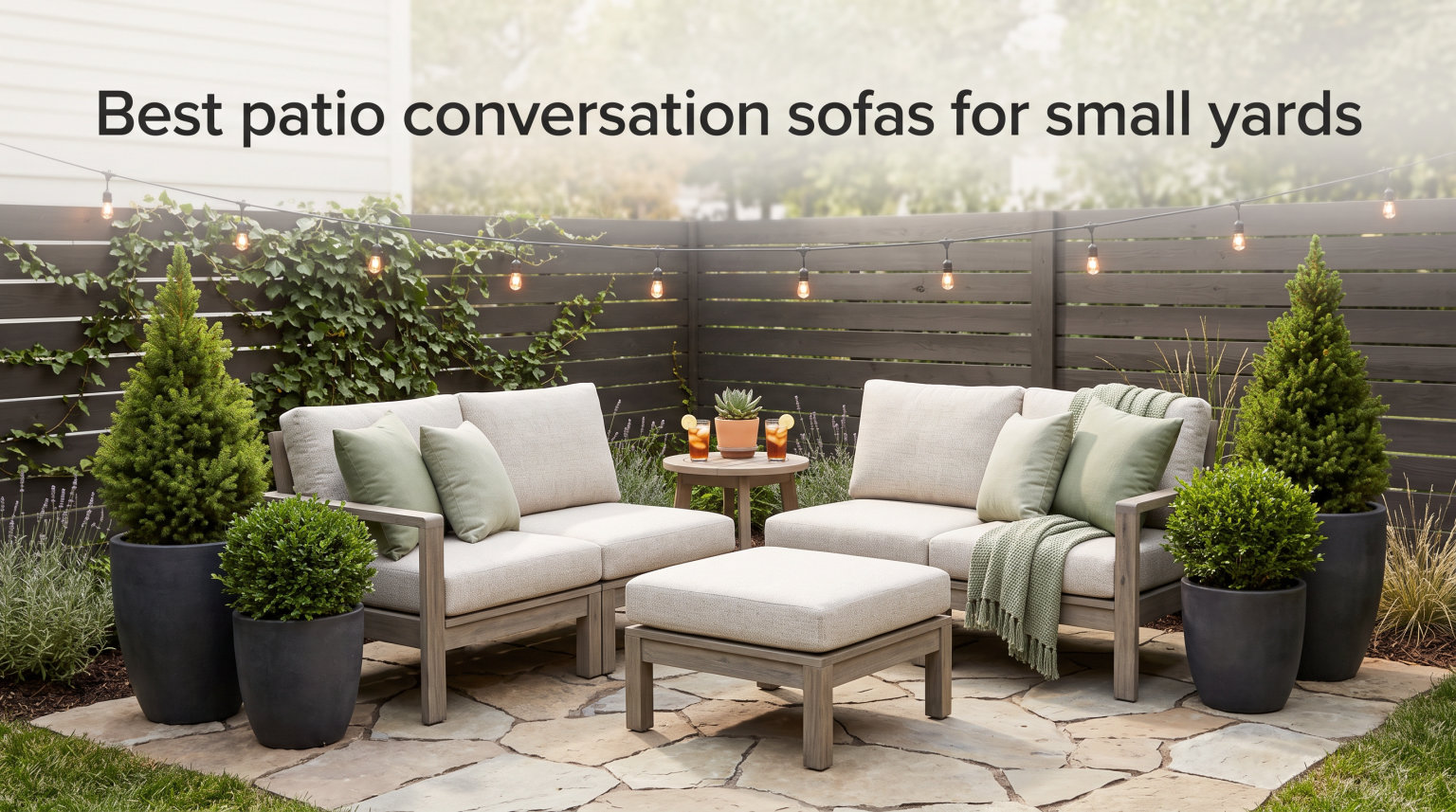 Best patio conversation sofas for small yards