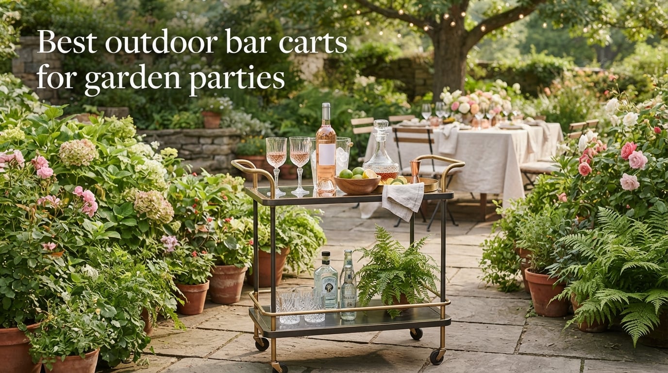 Best outdoor bar carts for garden parties