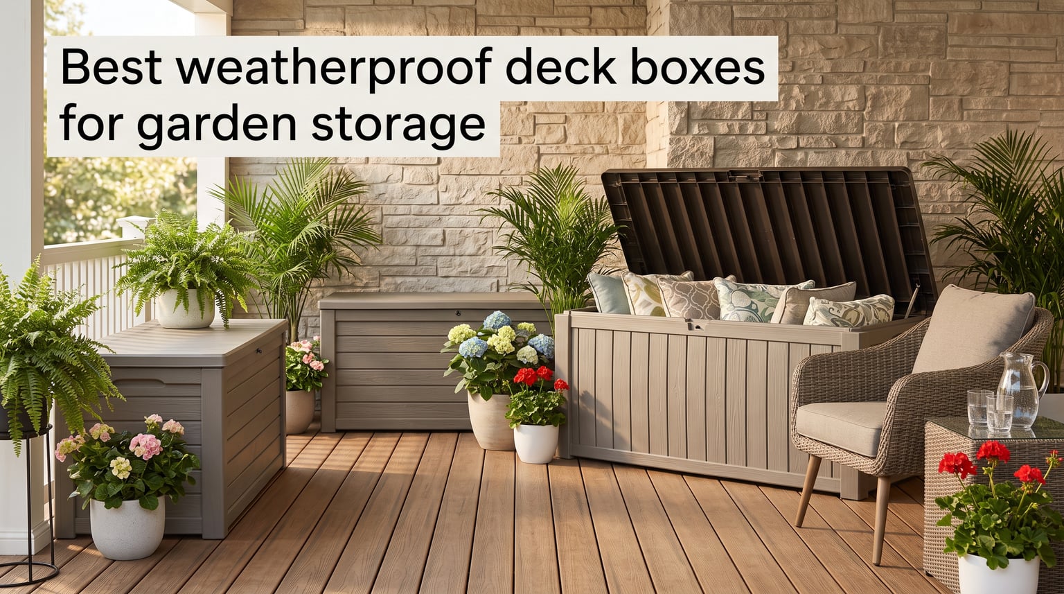 Best weatherproof deck boxes for garden storage