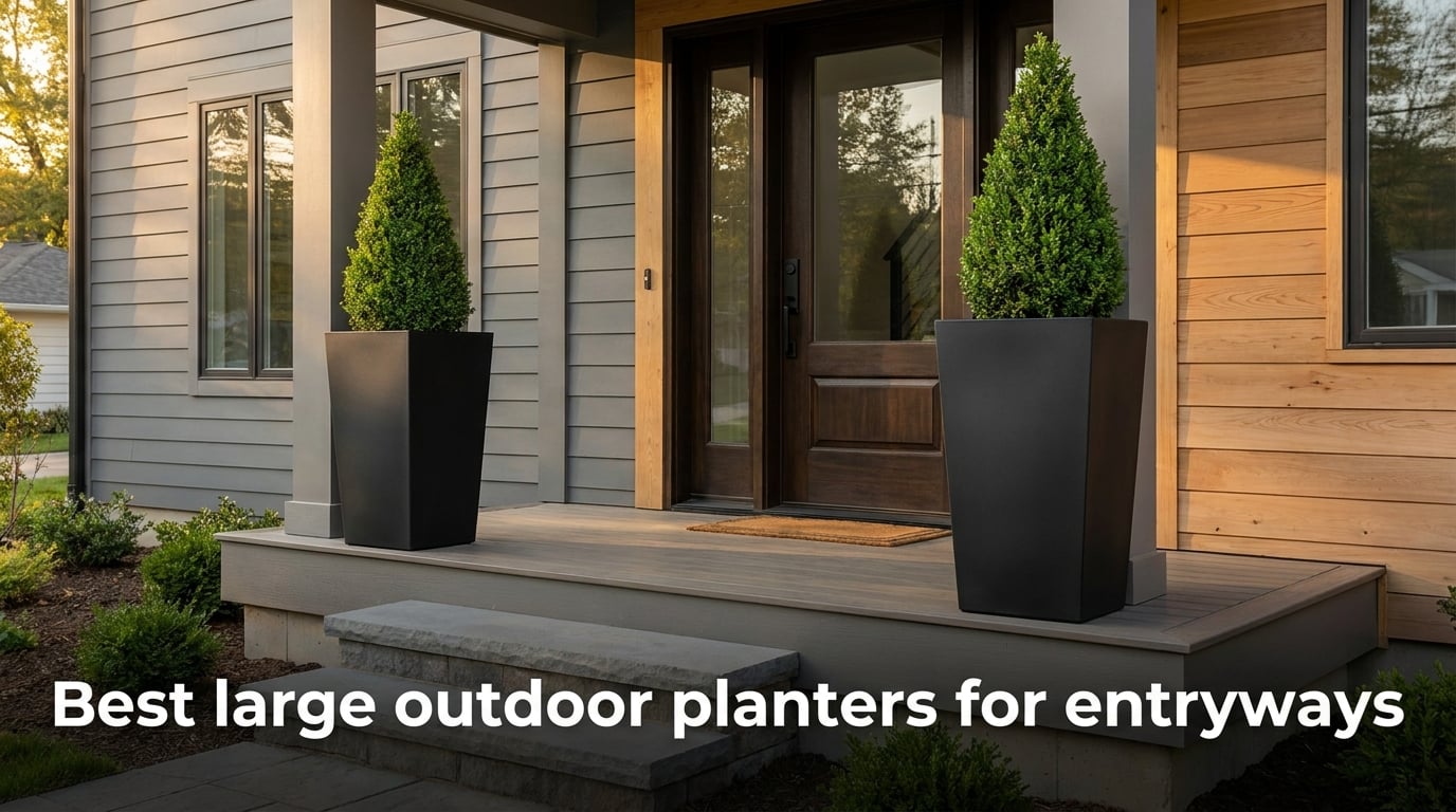 Best large outdoor planters for entryways