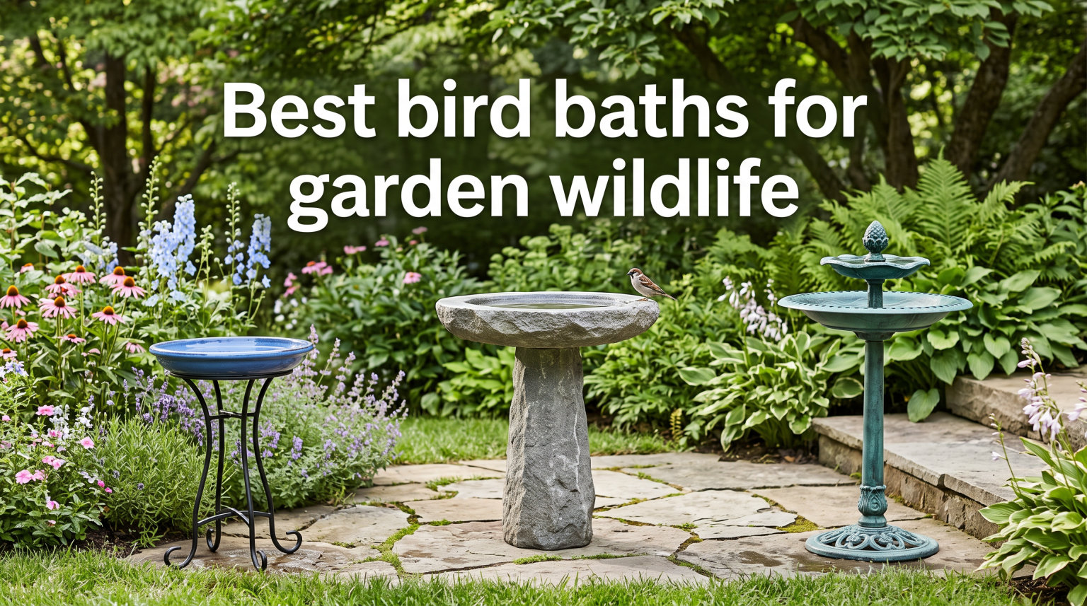 Best bird baths for garden wildlife
