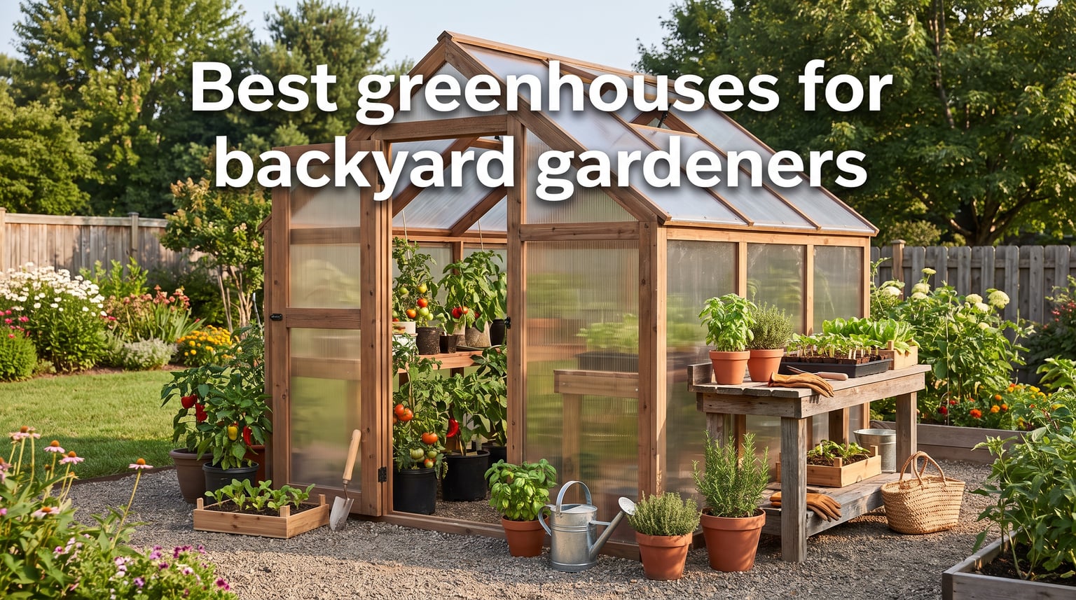 Best greenhouses for backyard gardeners