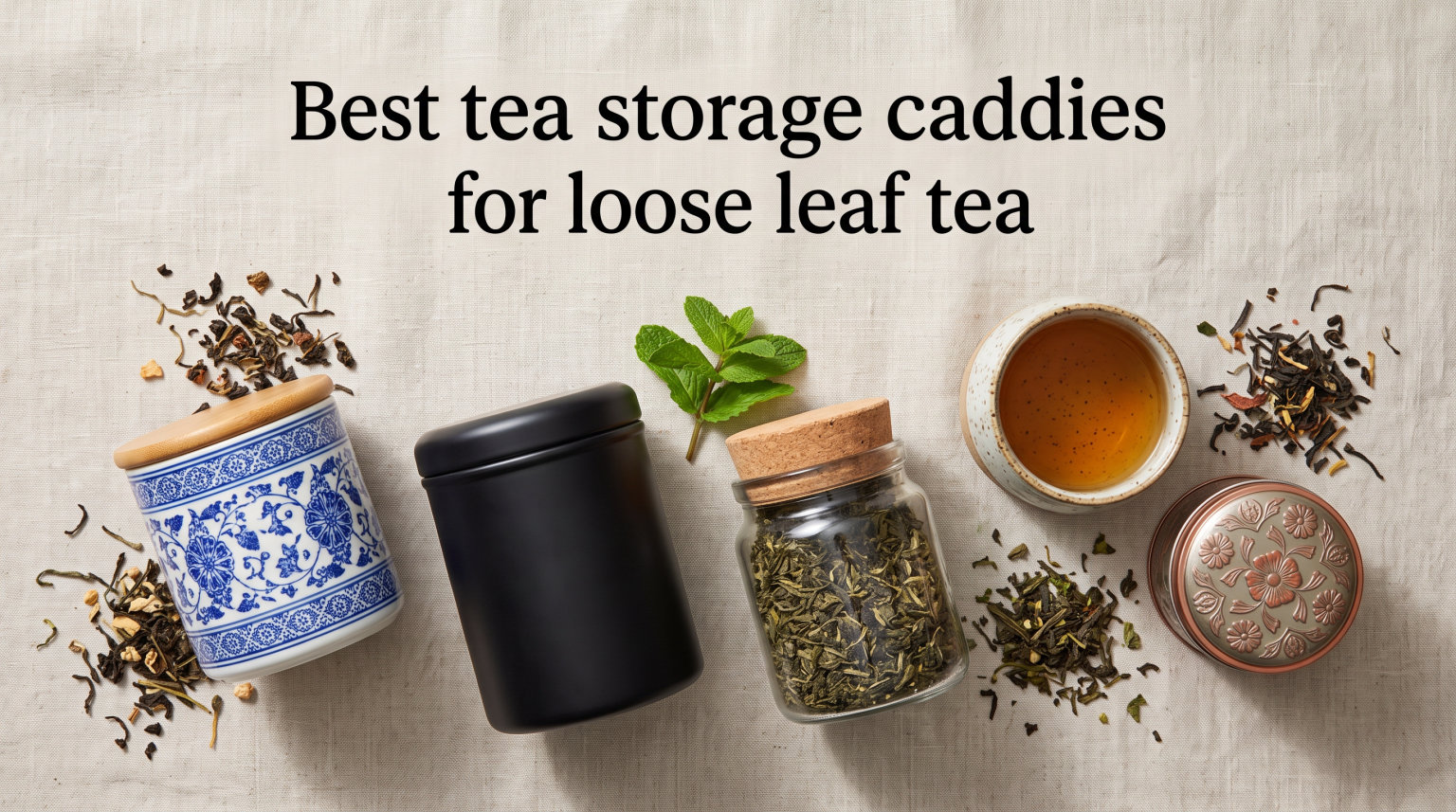 Best tea storage caddies for loose leaf tea