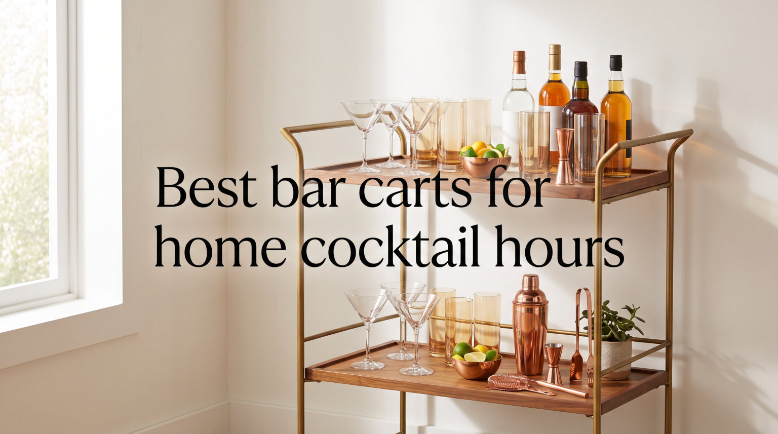 Best bar carts for home cocktail hours