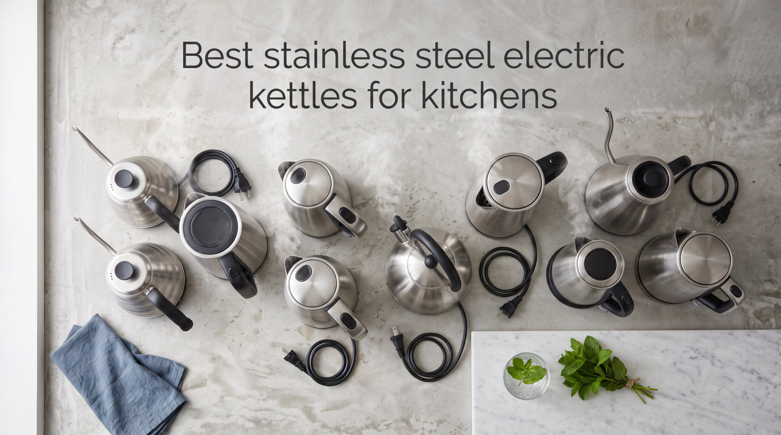 Best stainless steel electric kettles for kitchens