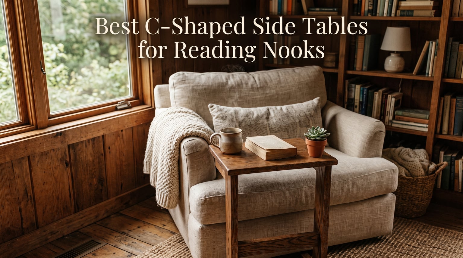 Best C shaped side tables for reading nooks