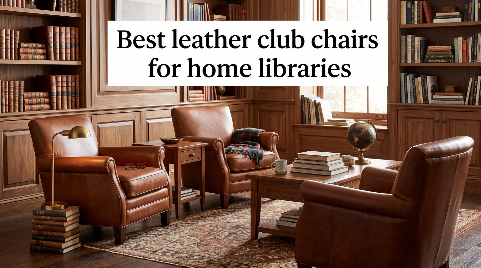 Best leather club chairs for home libraries