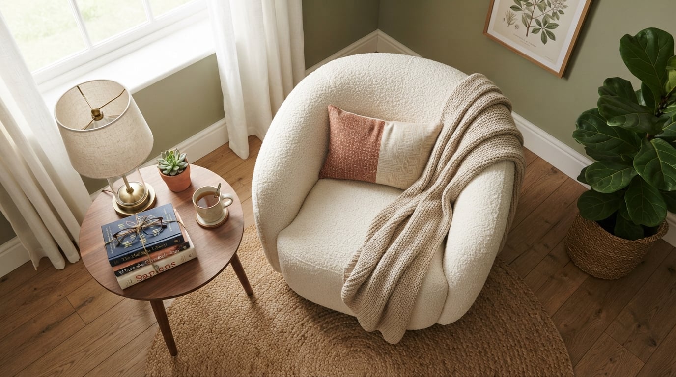 Best boucle accent chairs for reading nooks