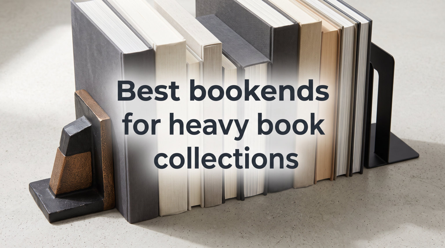 Best bookends for heavy book collections
