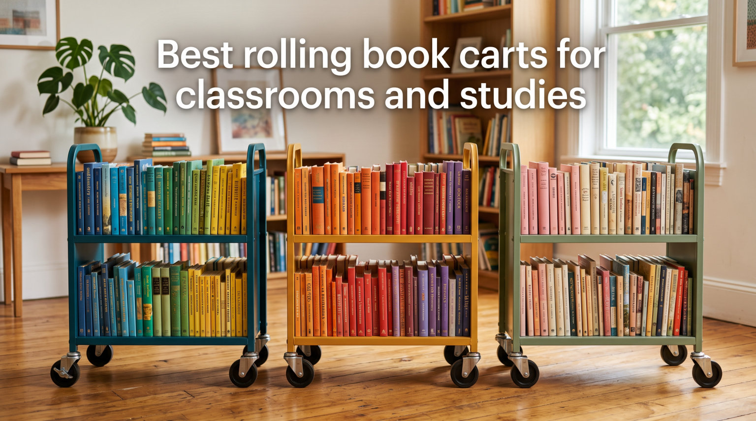 Best rolling book carts for classrooms and studies