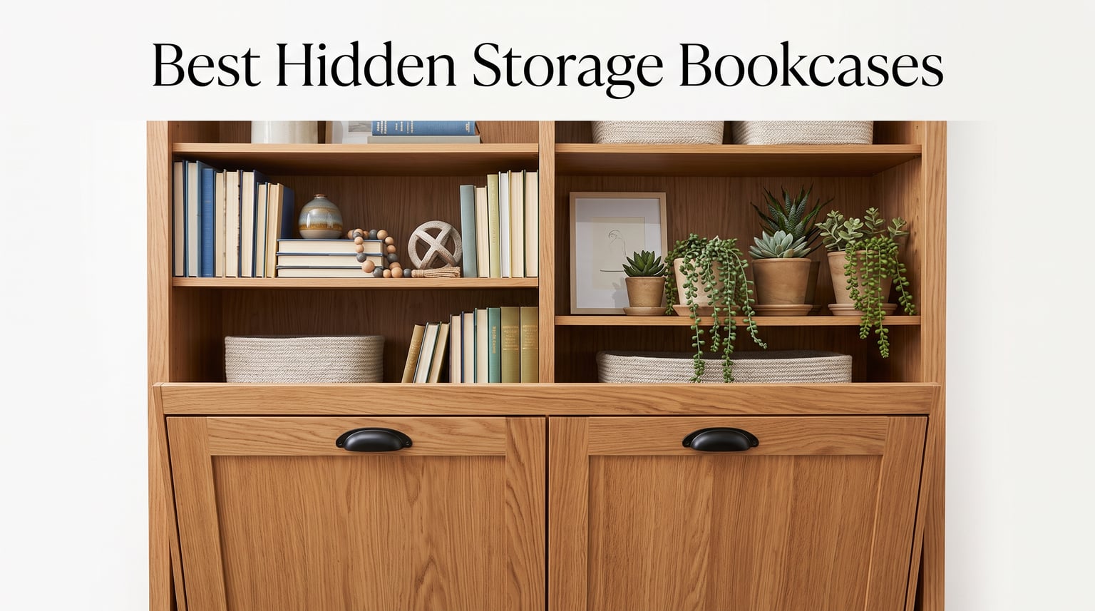 Best bookcases with doors for hidden storage