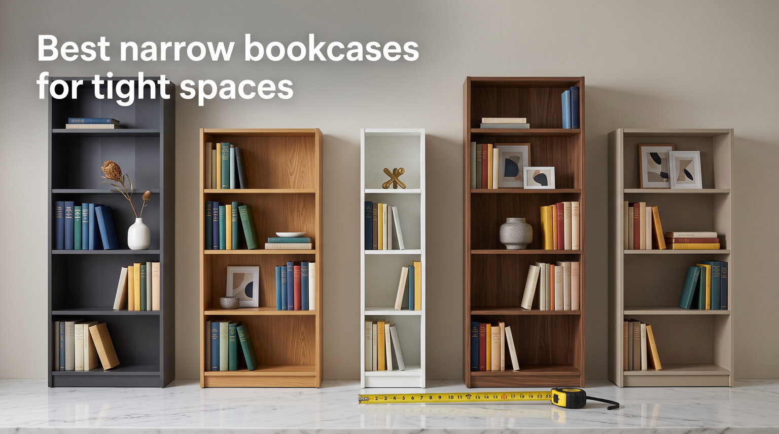 Best narrow bookcases for tight spaces