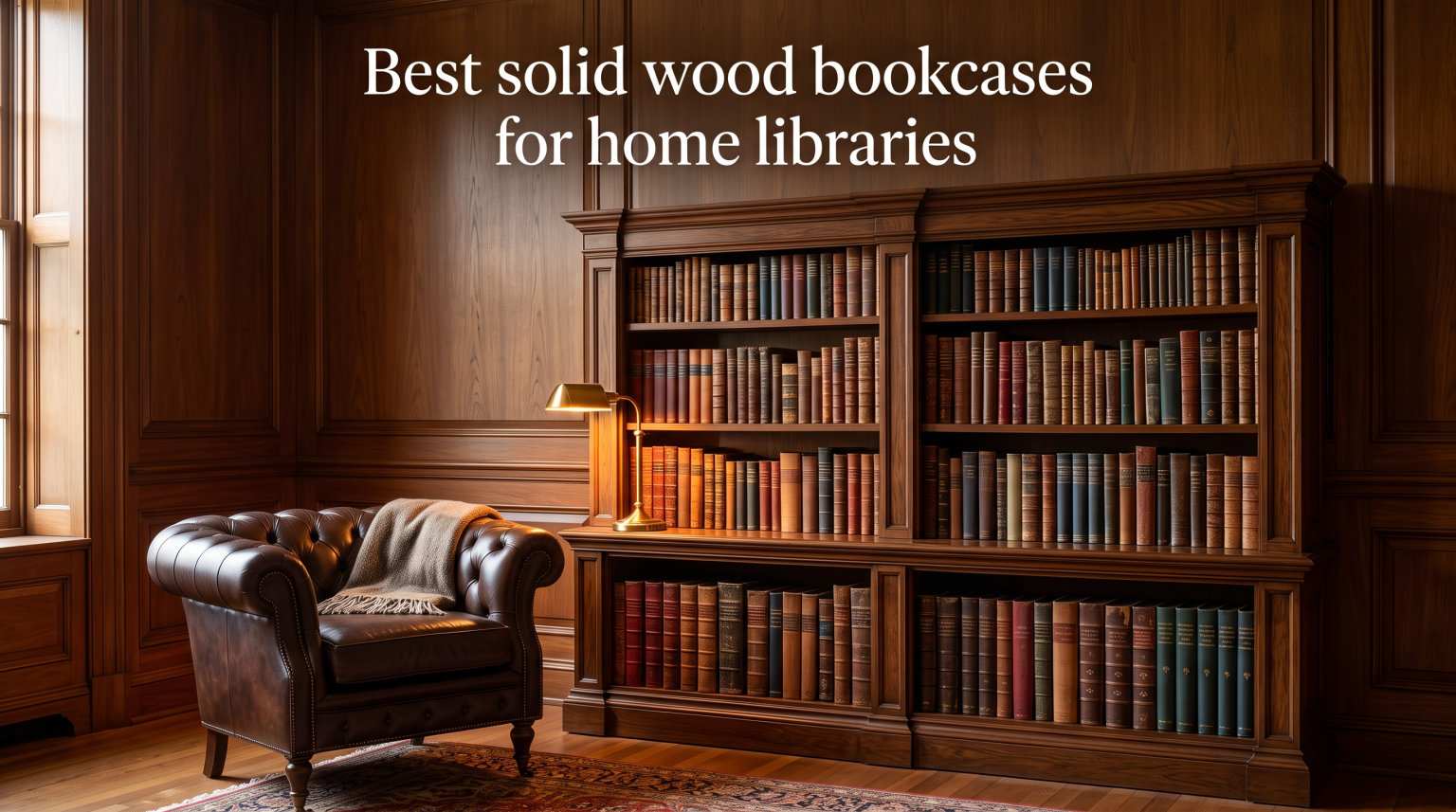 Best solid wood bookcases for home libraries