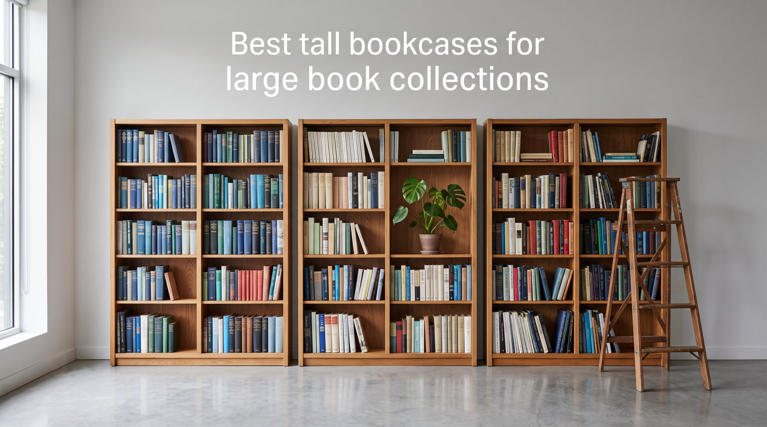 Best tall bookcases for large book collections