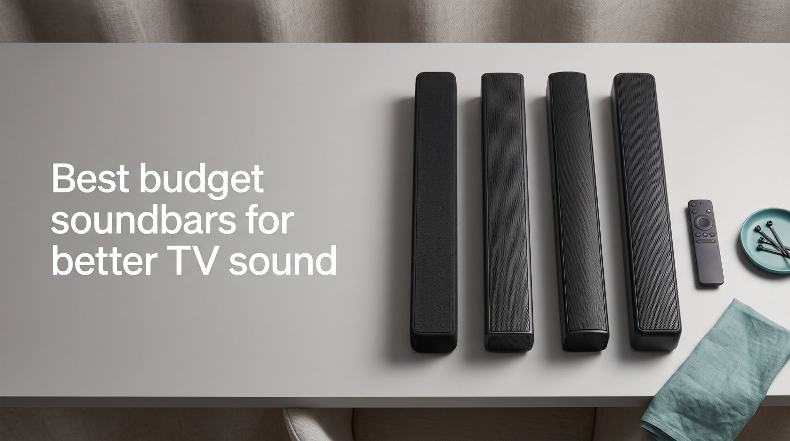 Best budget soundbars for better TV sound