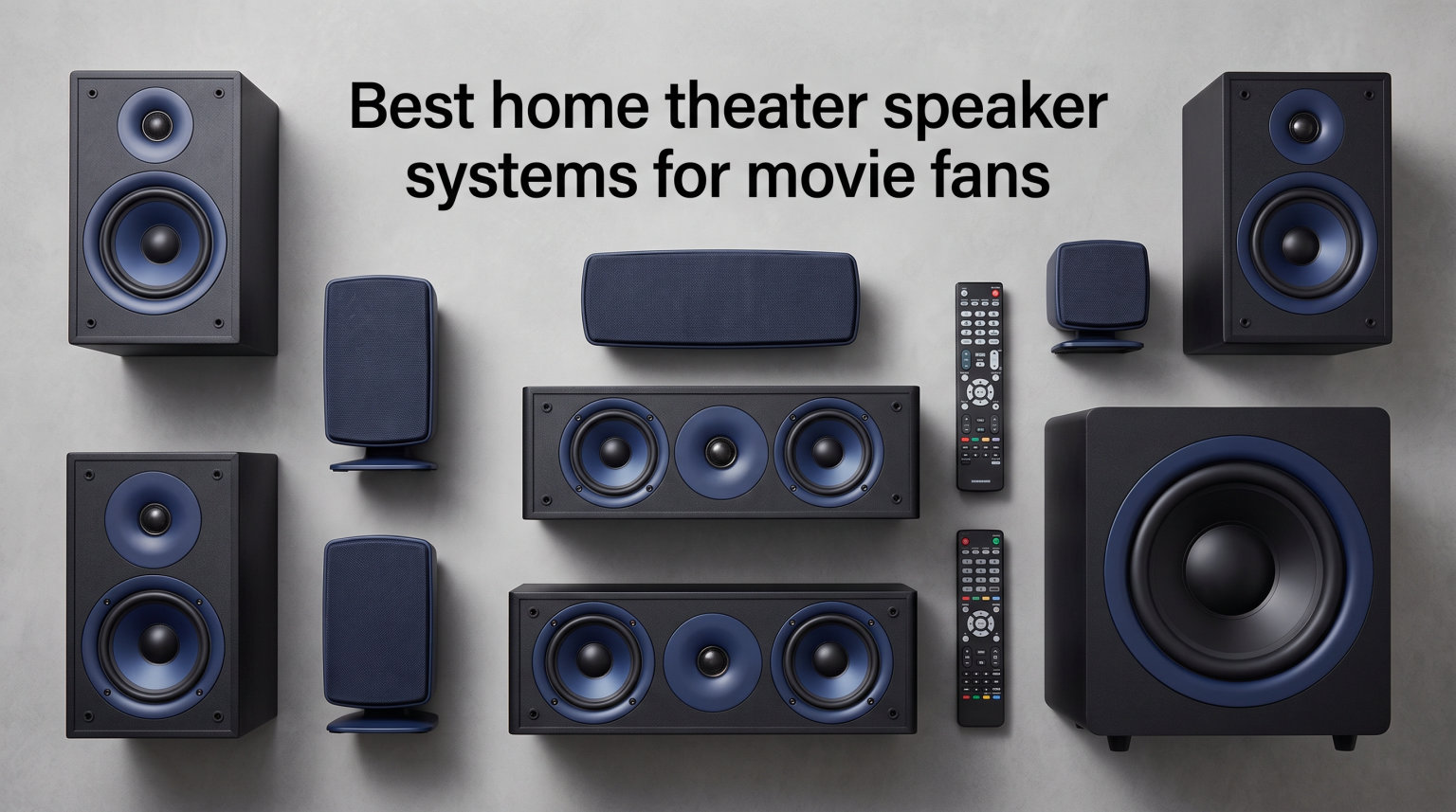 Best home theater speaker systems for movie fans