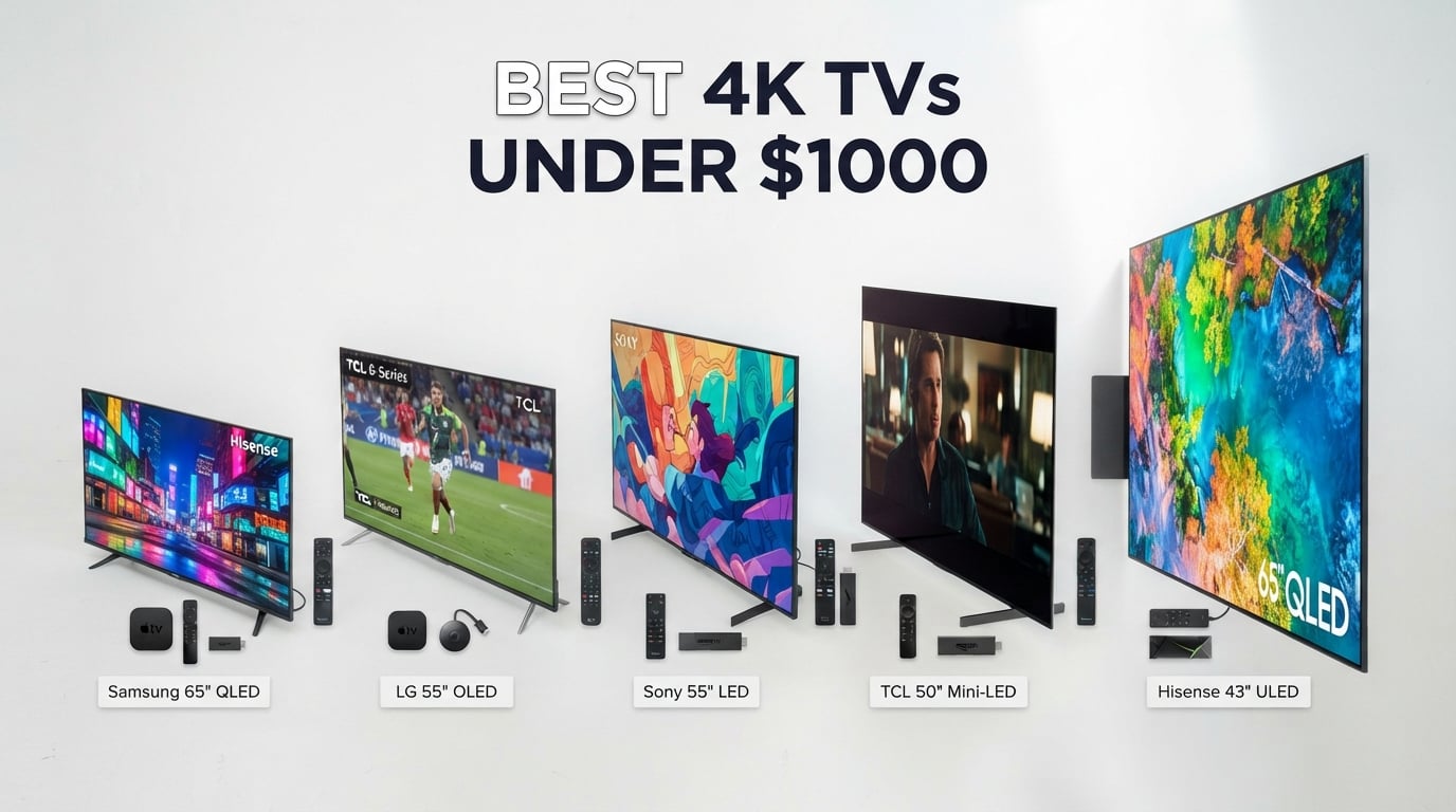 Best 4K TVs under 1000 dollars
