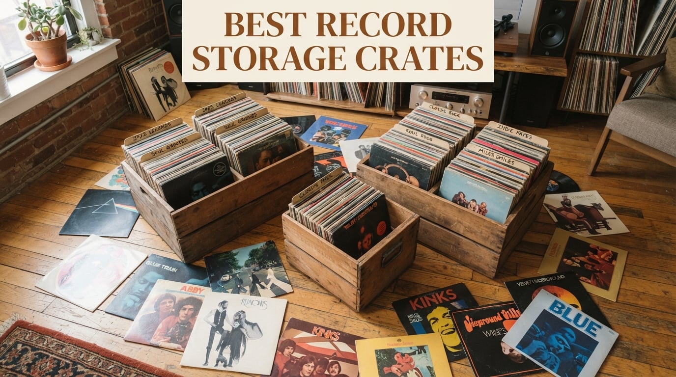 Best record storage crates for collectors