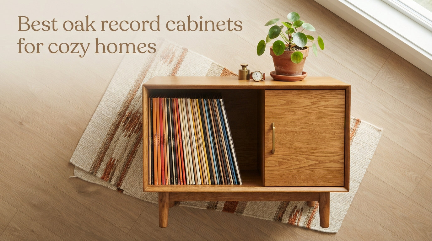 Best oak record cabinets for cozy homes
