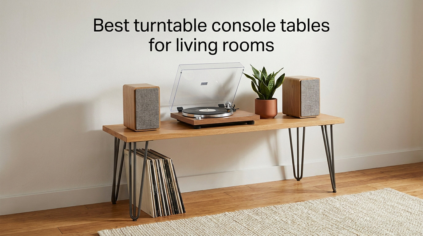 Best turntable console tables for living rooms