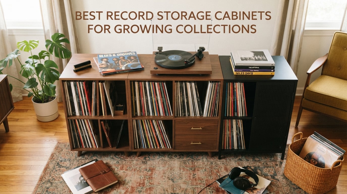 Best record storage cabinets for growing collections