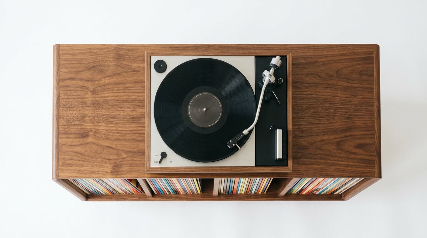 Best record player stands with storage