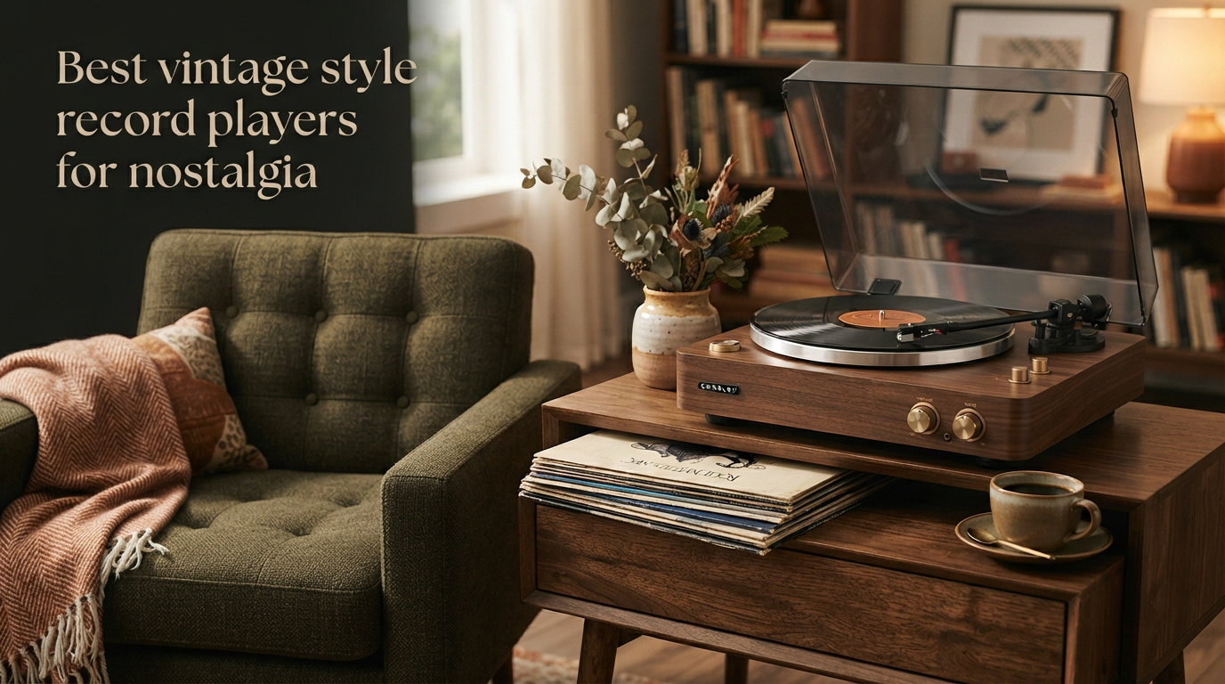Best vintage style record players for nostalgia