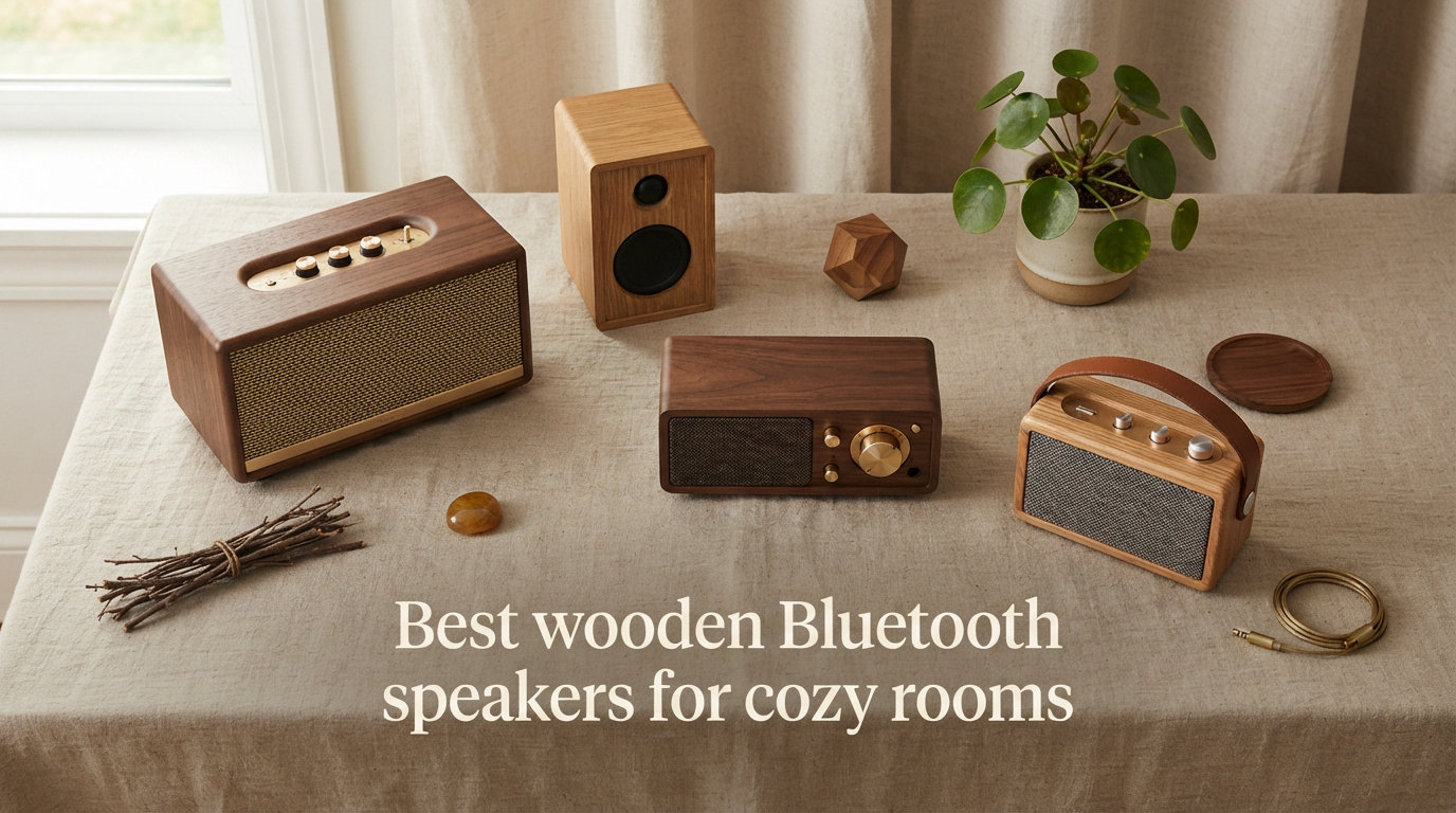 Best wooden Bluetooth speakers for cozy rooms