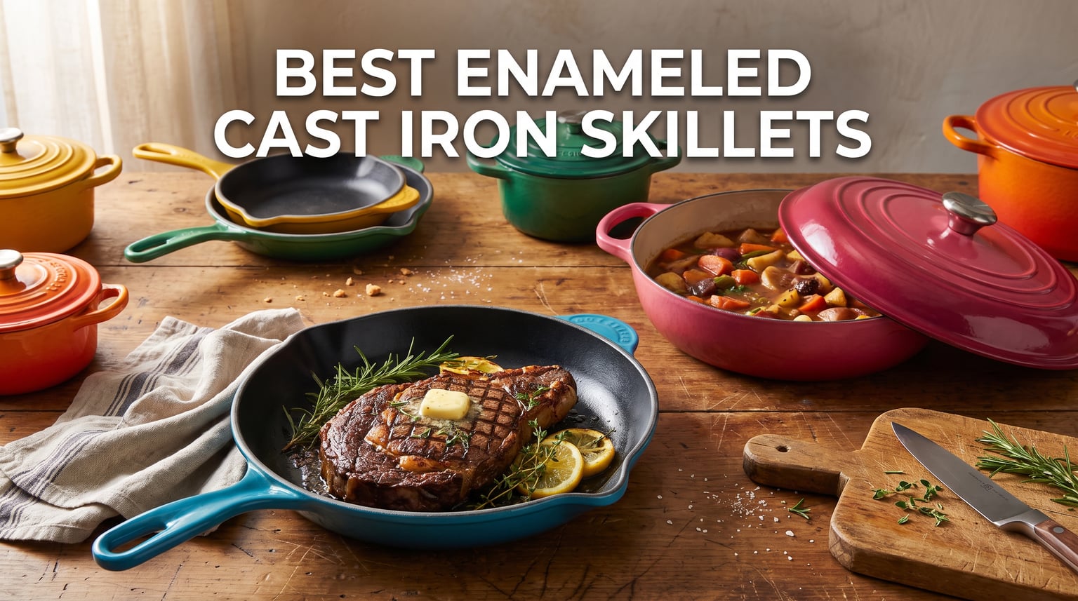 best enameled cast iron skillets