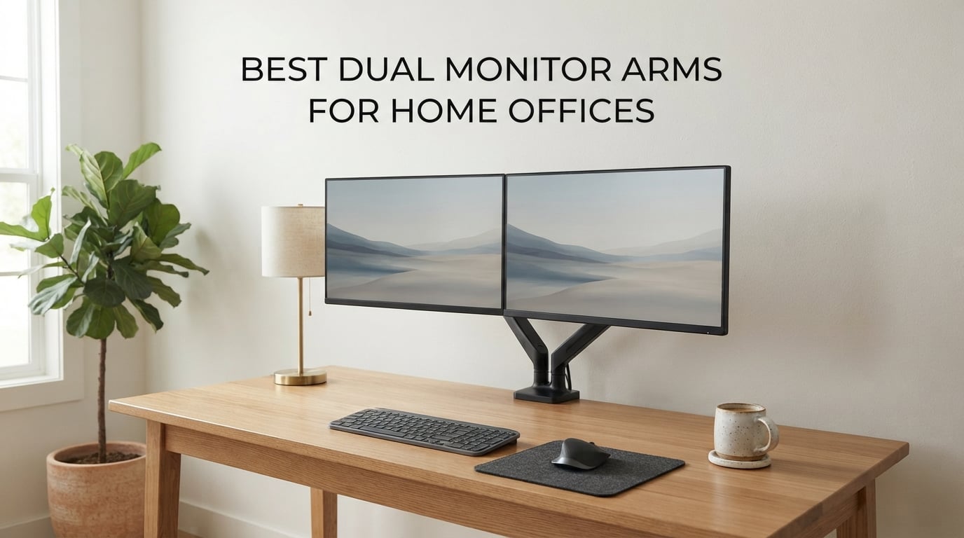 best dual monitor arms for home offices