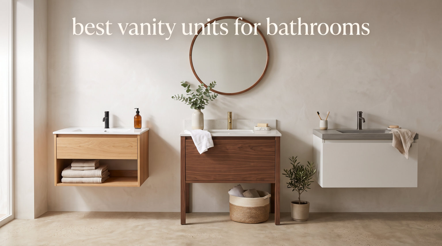 best vanity units for bathrooms