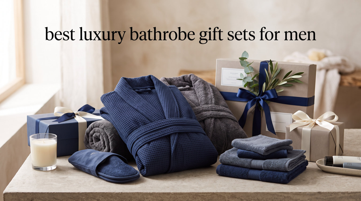 best luxury bathrobe gift sets for men