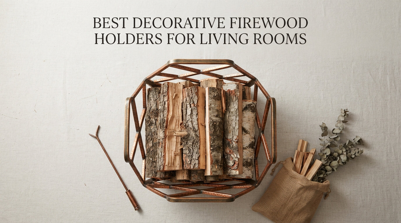 best decorative firewood holders for living rooms