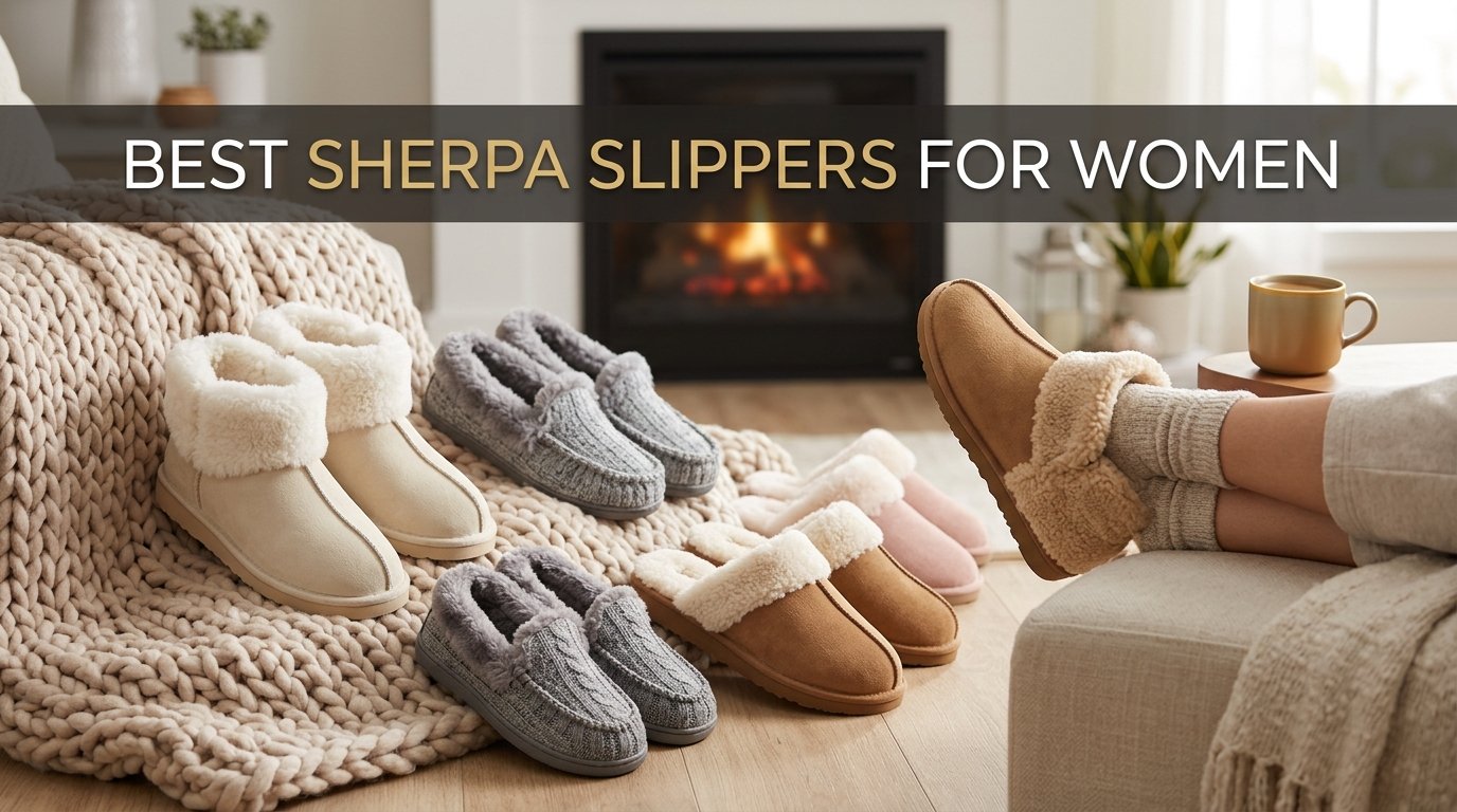 best sherpa slippers for women