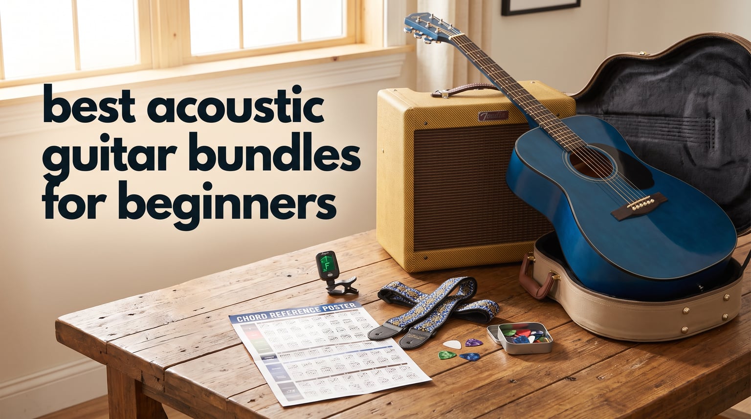 best acoustic guitar bundles for beginners