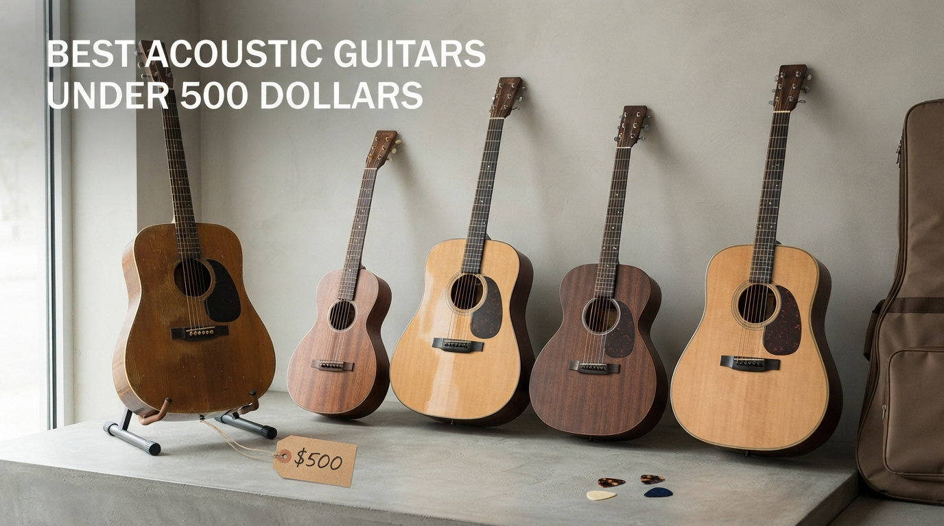 best acoustic guitars under 500 dollars